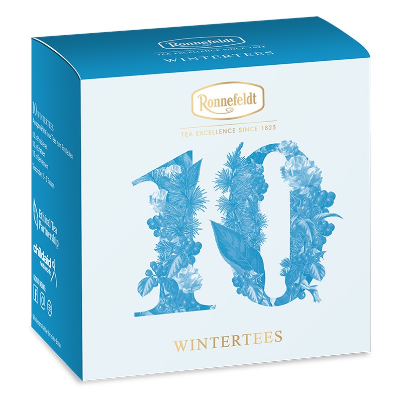 Probierbox - Wintertees Tee - Gemütlichkeit für kalte Tage. 10 Sorten Wintertee à 3,9 g - 39 g