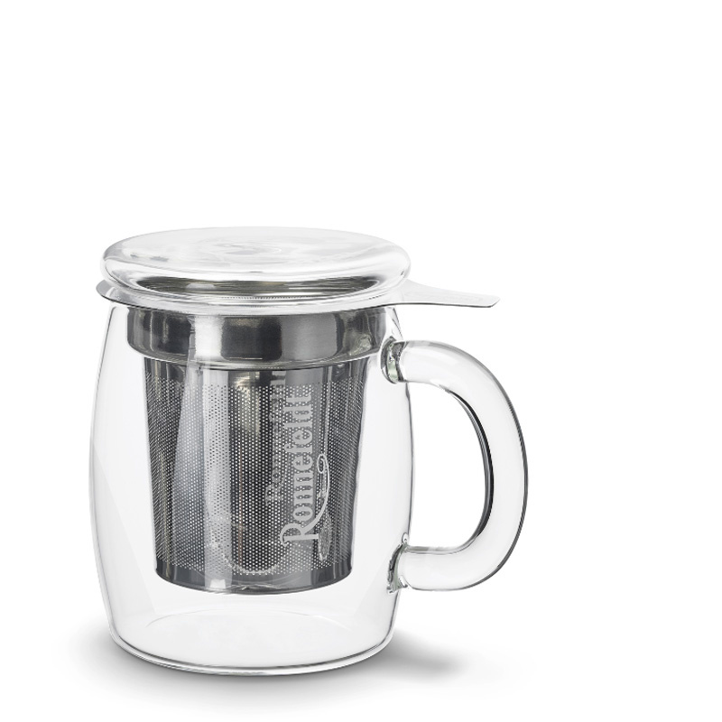 TeeglasSet mit Sieb und Deckel