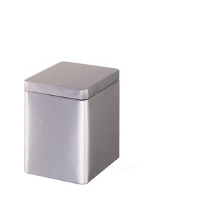 Teedose mit Stülpdeckel - silber