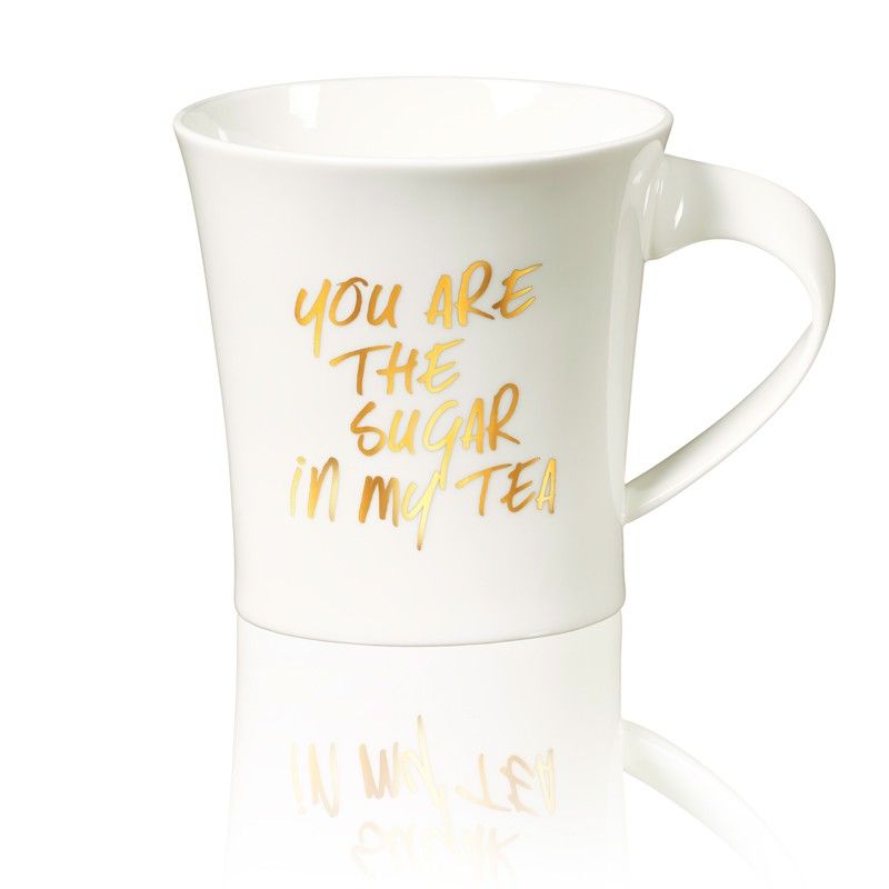 Exklusives Teezubehör von Ronnefeldt Teetasse mit einem Spruch versehen