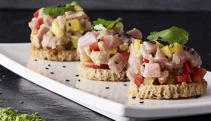 Thunfisch-Tartar-Häppchen