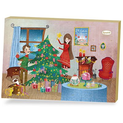 Adventskalender von Ronnefeldt Adventkalender mit einem bunten Aufdruck von Ronnefeldt